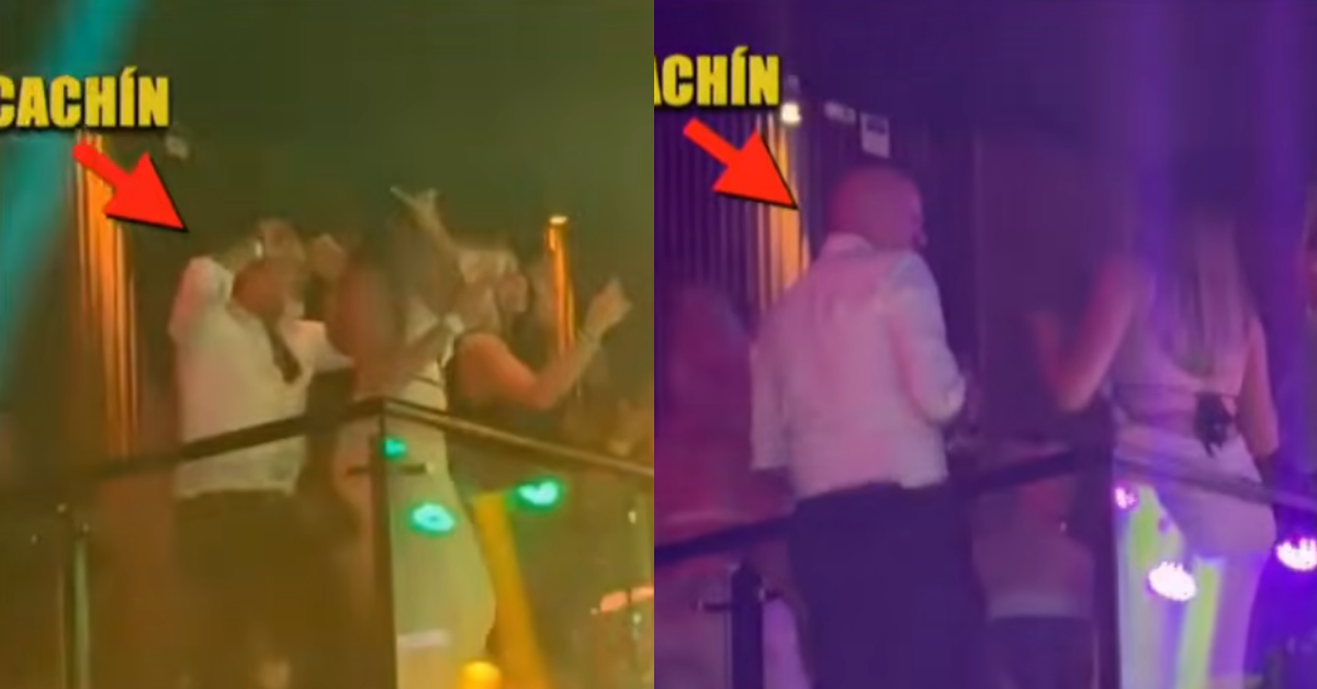 Carlos Alcántara es captado bailando cariñosamente con jovencita en discoteca: "Todas se lo querían llevar"
