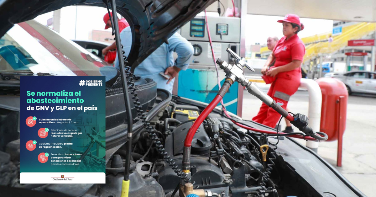 ¡Vuelve el GNV! Restablecimiento del suministro de gas natural se retoma de forma progresiva, asegura Gobierno