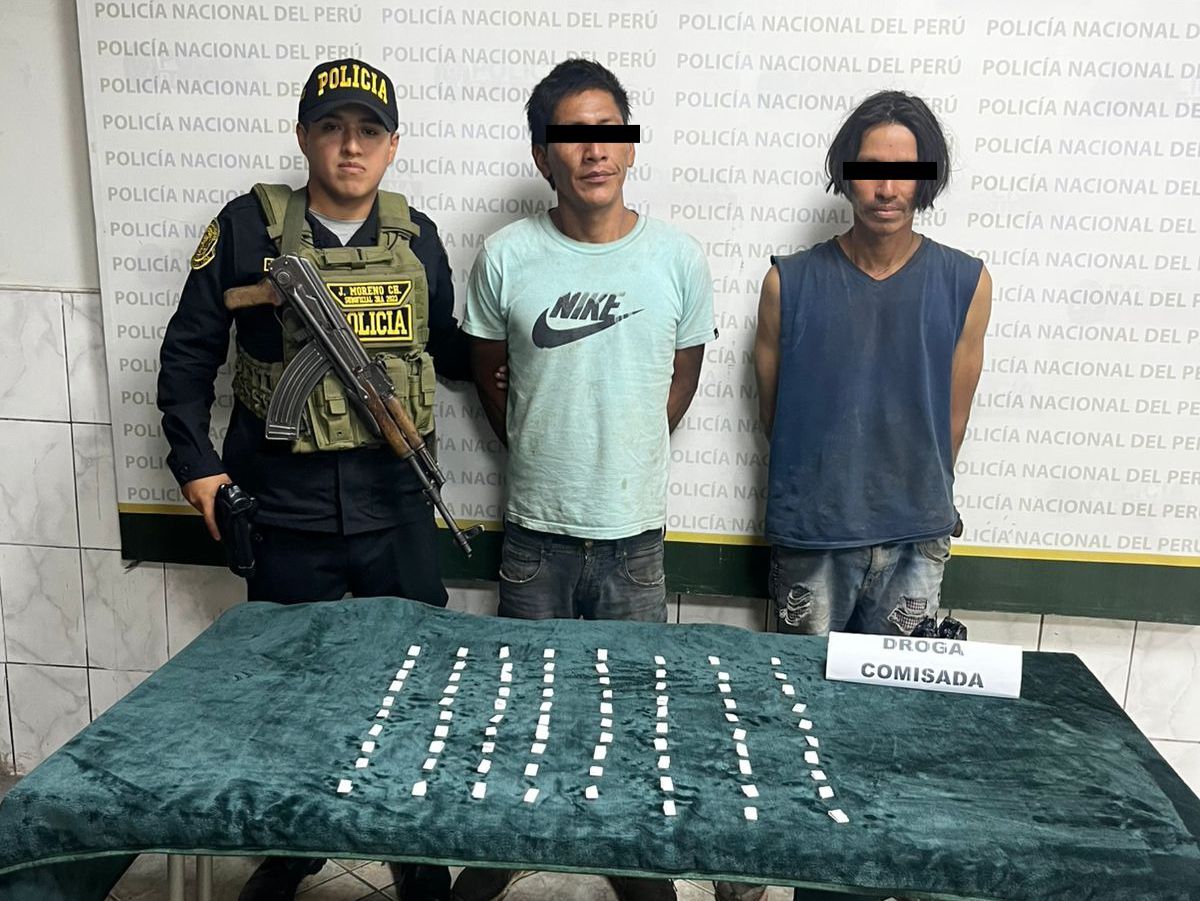 Decomisan más de 7 mil envoltorios de pasta básica de cocaína durante operativos en Lima.