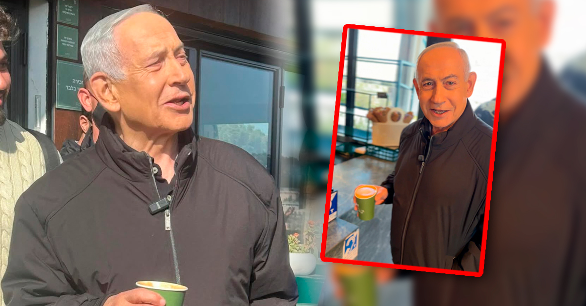 "Estoy muerto... pero por el café": Benjamin Netanyahu ironiza y desmiente rumores sobre su fallecimiento