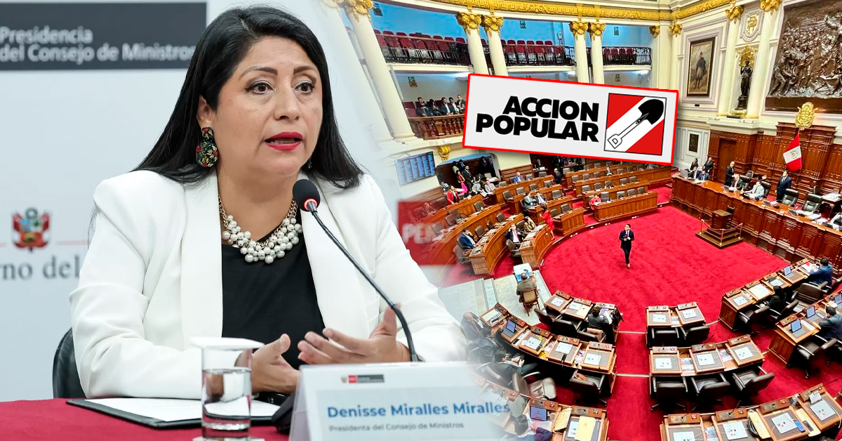 Acción Popular sostendrá reunión de bancada para definir voto de confianza hacia el gabinete Miralles