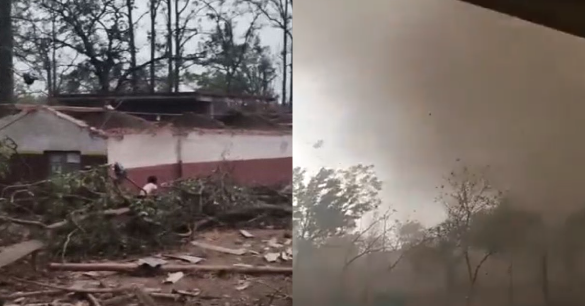 India: Tornado deja dos muertos y más de 100 viviendas destruidas en el estado de Odisha