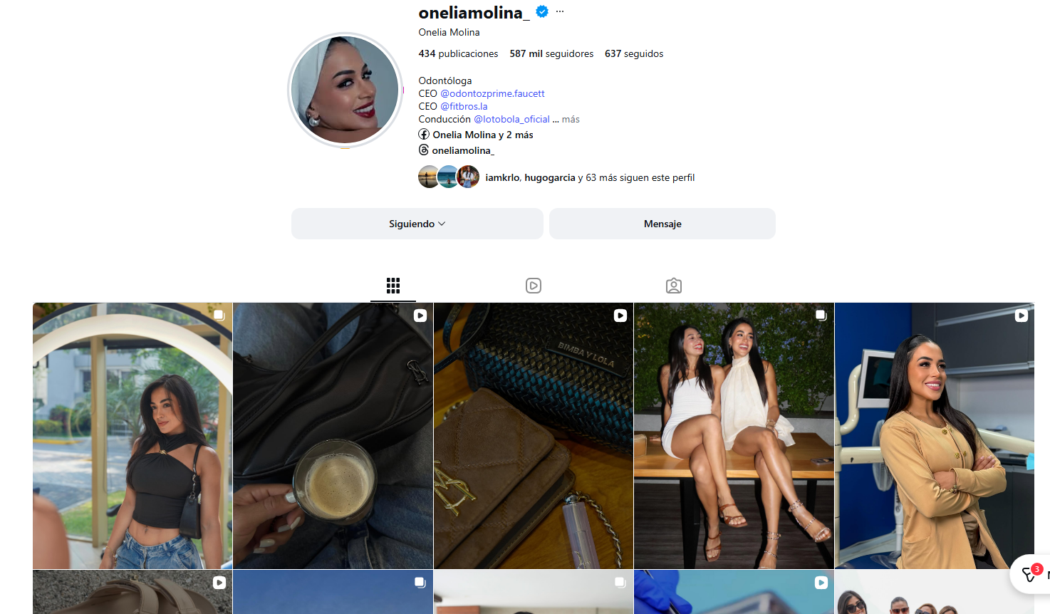 Onelia borra fotos con Mario Irivarren