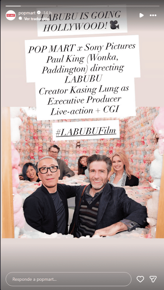 Equipo que dirigir� la pel�cula de Labubu