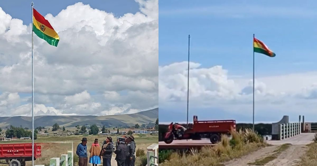 Puno: Denuncian que desconocidos izaron bandera de Bolivia en territorio peruano