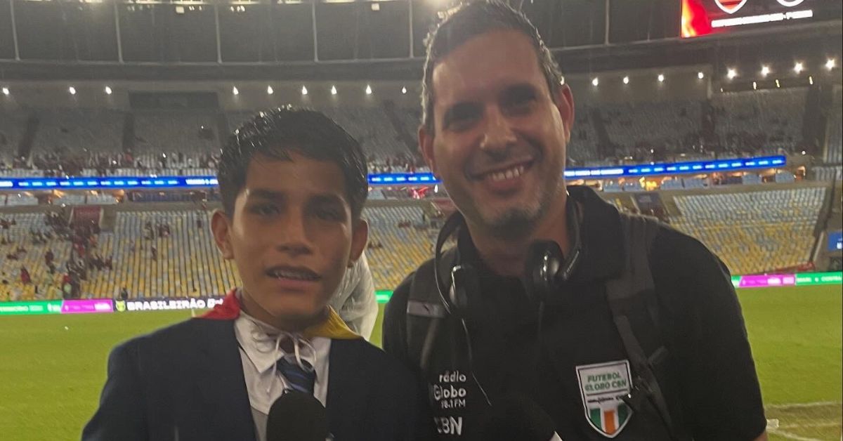 Pol Deportes visita el Maracaná para ver a Flamengo y recibe cálido saludo de Danilo