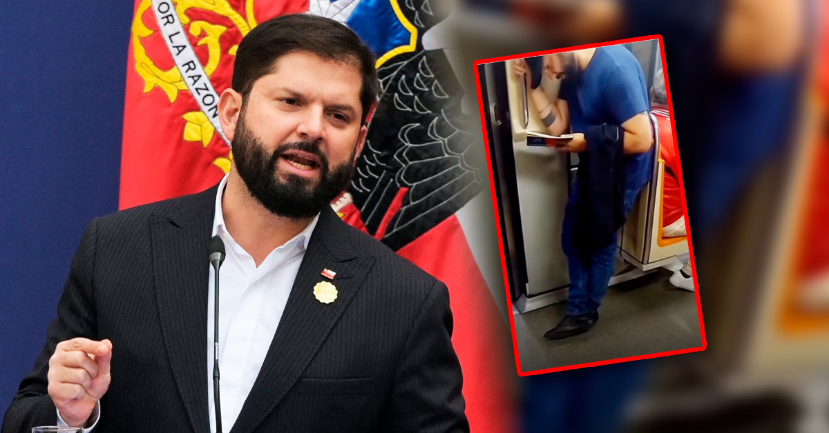 Gabriel Boric sorprende al ser captado viajando en tren como ciudadano común tras entregar mando presidencial