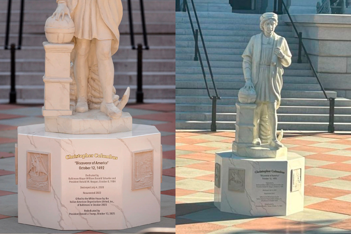 Estatua fue colocada tras proceso de r�plica.