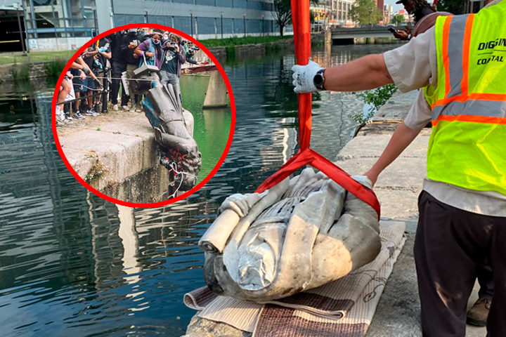 Diversas estatuas de Col�n fueron destruidas durante las manifestaciones del 2020.