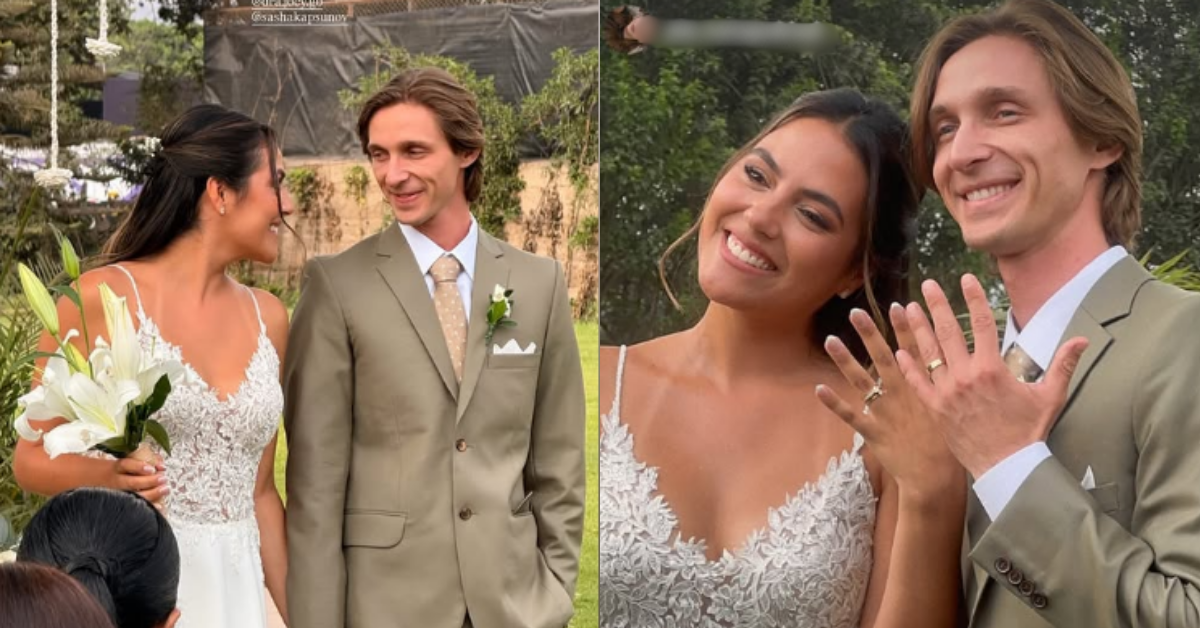 Sasha Kapsunov, exactor de 'América Kids', se casó con la mamá de su hija tras 14 años de relación
