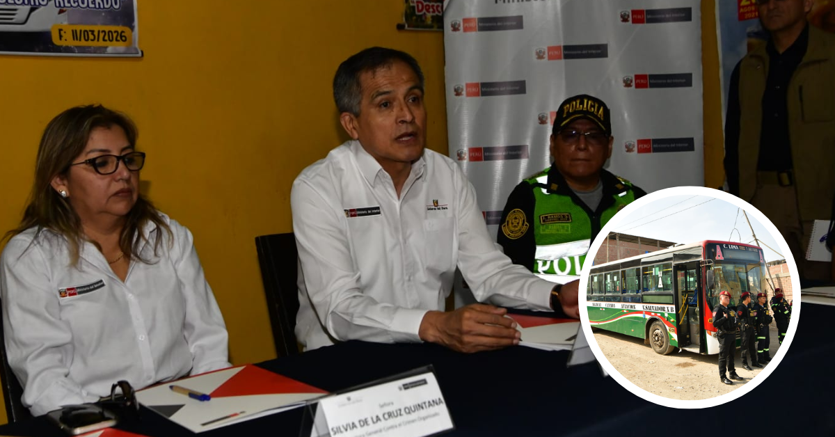 Ministro del Interior supervisó resguardo policial a transportistas: "No es fácil, pero nada nos va a doblegar"