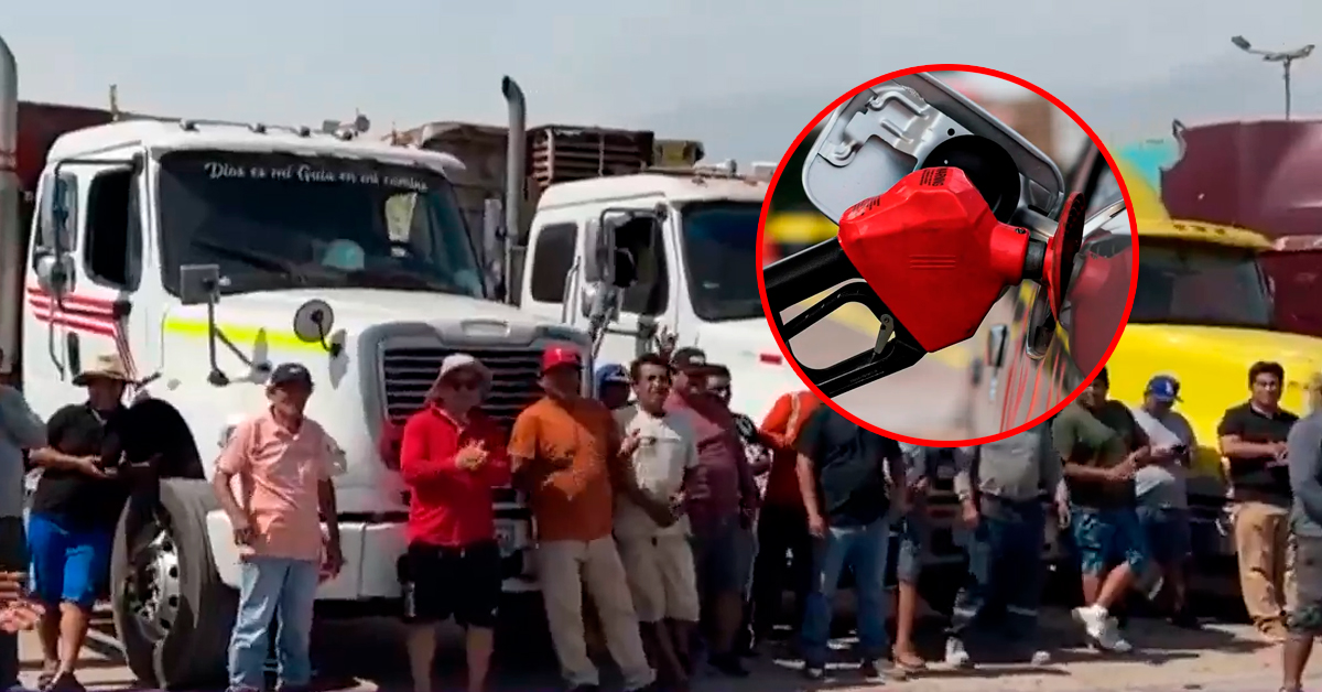 Transportistas de carga pesada protestan en Pisco por fuerte alza en precio de combustibles