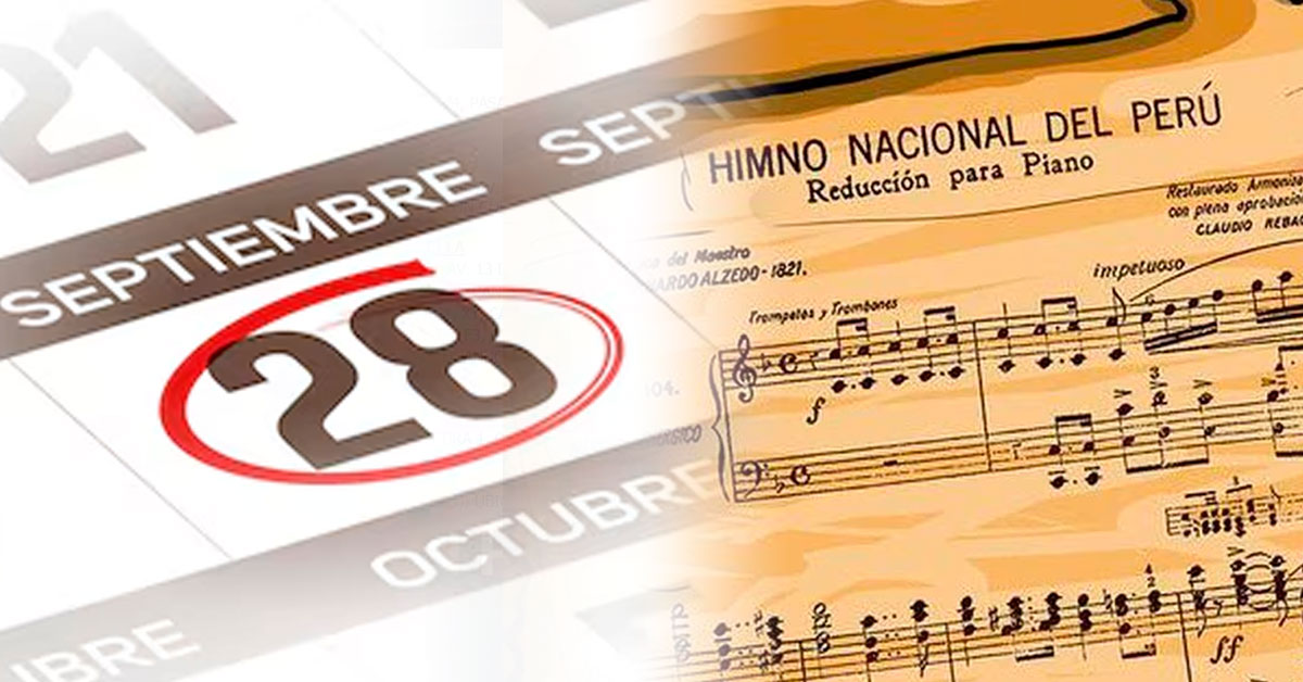 ¿El 28 de septiembre será FERIADO por el Día del Himno Nacional del Perú? Esto se sabe