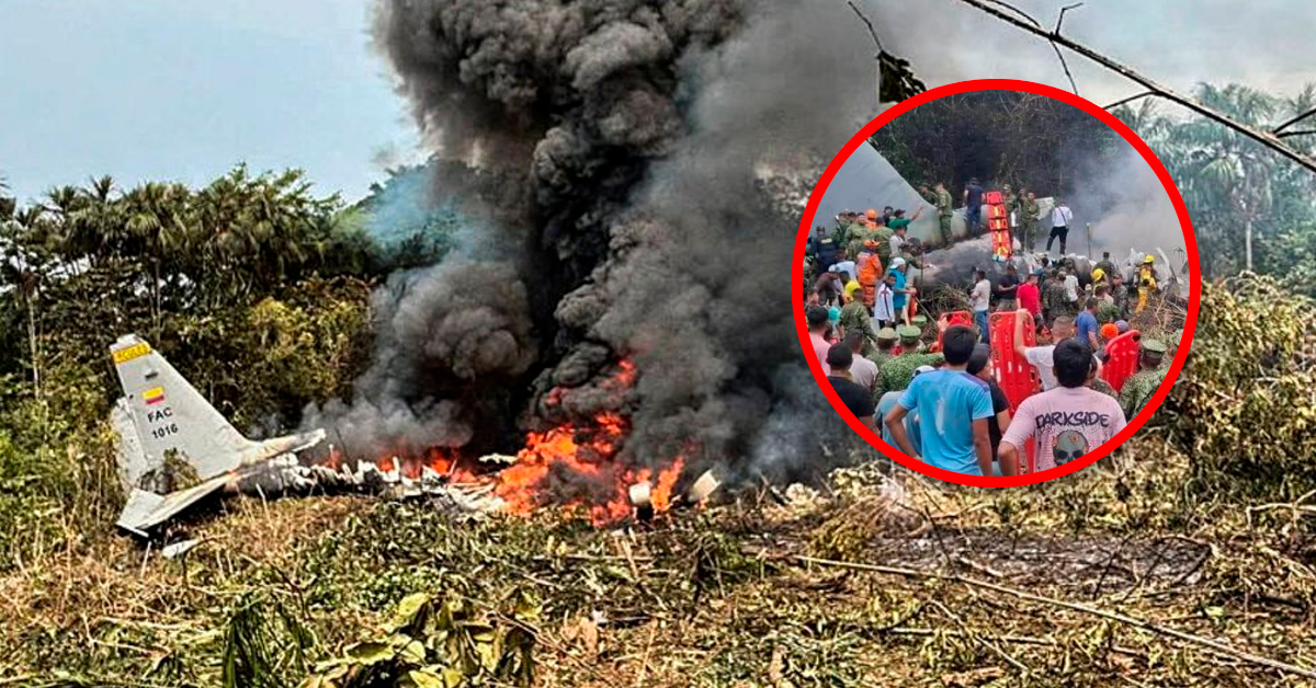 Accidente aéreo en Colombia: Confirman la muerte de 69 personas que iban a bordo del avión militar