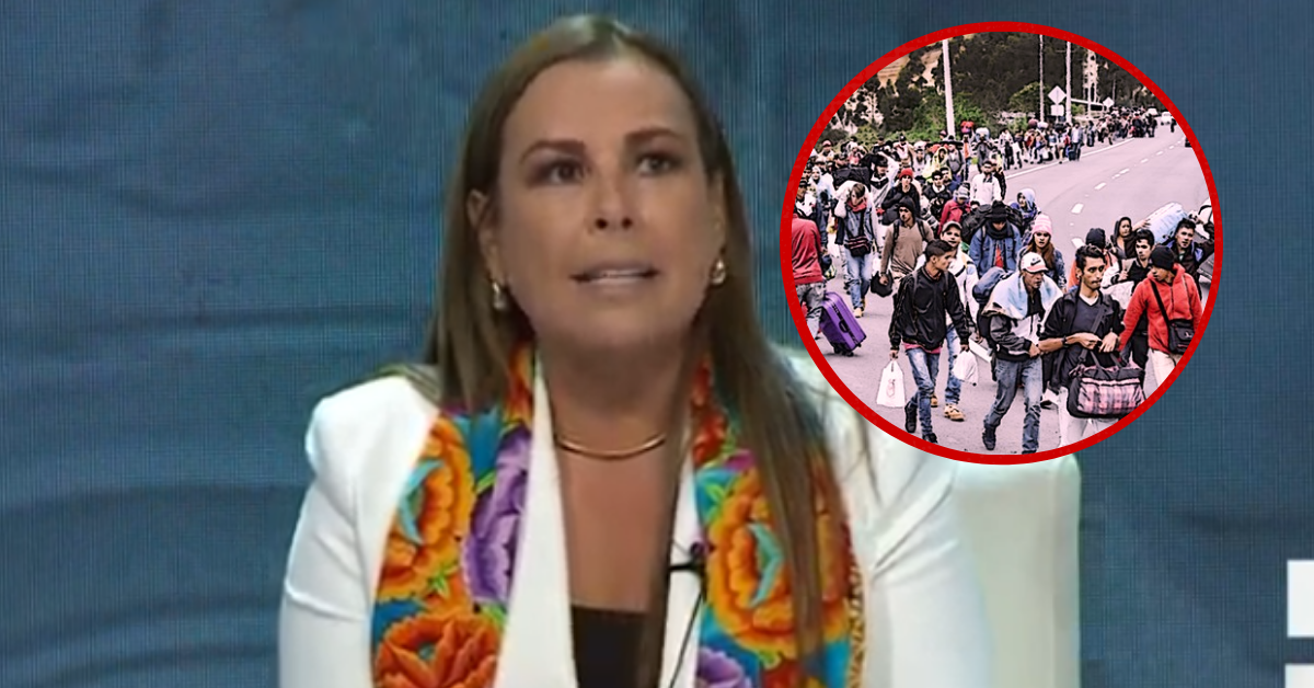 Fiorella Molinelli propone "mano firme" contra inmigrantes y su salida "desde el 28 de julio"