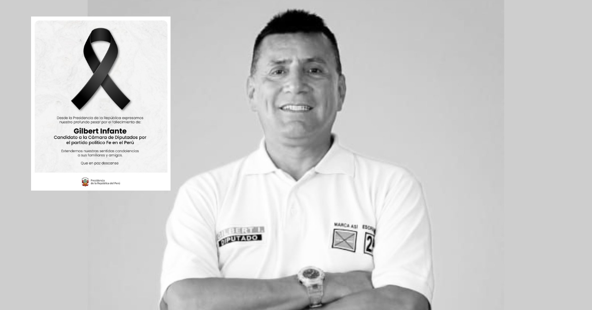 Presidencia lamentó muerte de candidato a diputado, Gilbert Infante: "Nuestras condolencias a sus familiares"