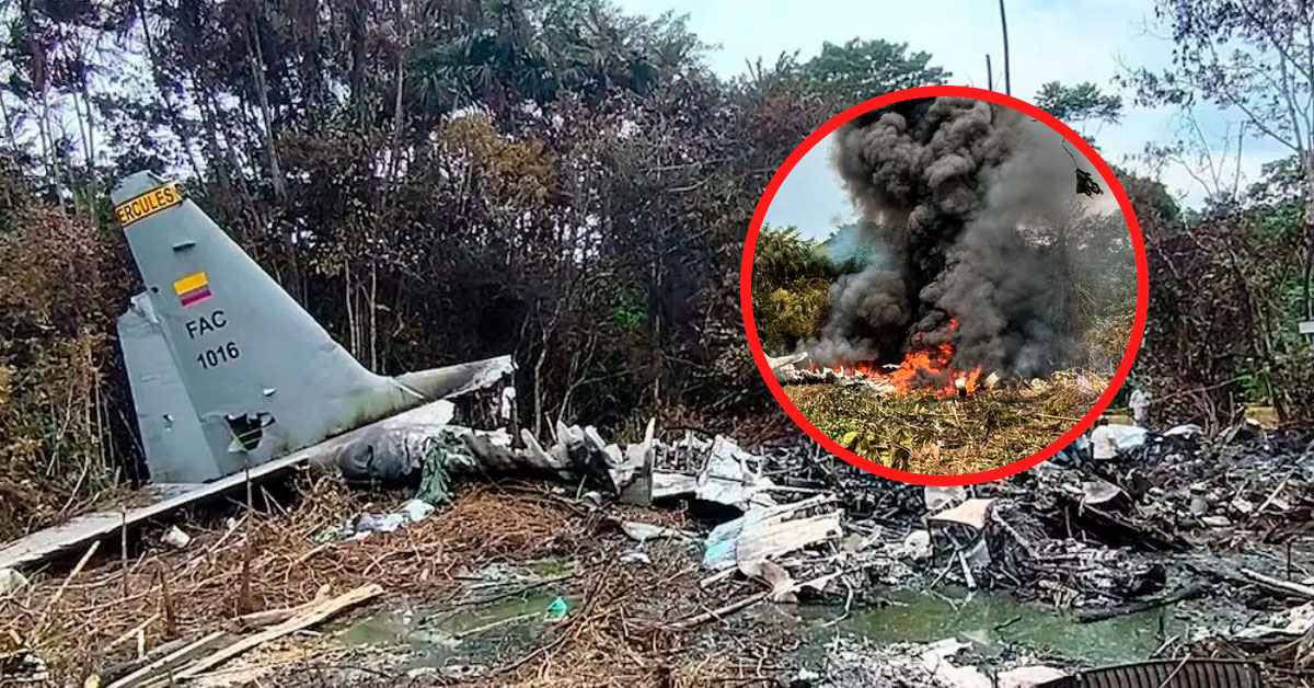 Tragedia en Colombia: Decretan 3 días de duelo por muerte de 69 personas en accidente de avión militar