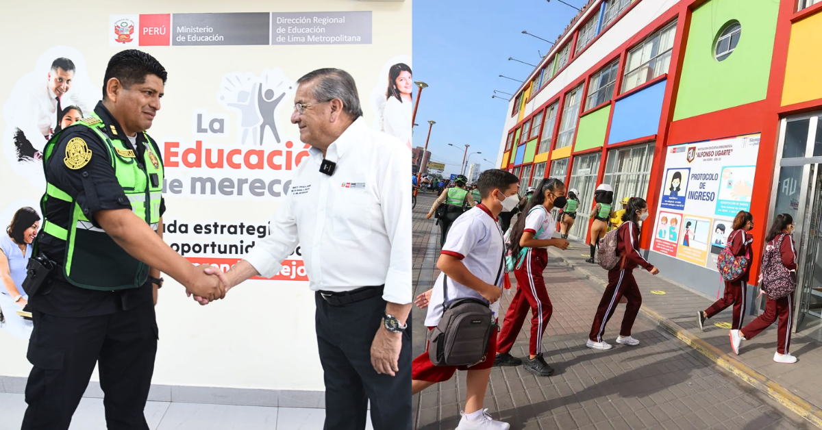 Minedu y PNP activan botón de pánico con colegios de Lima: Plan de seguridad escolar