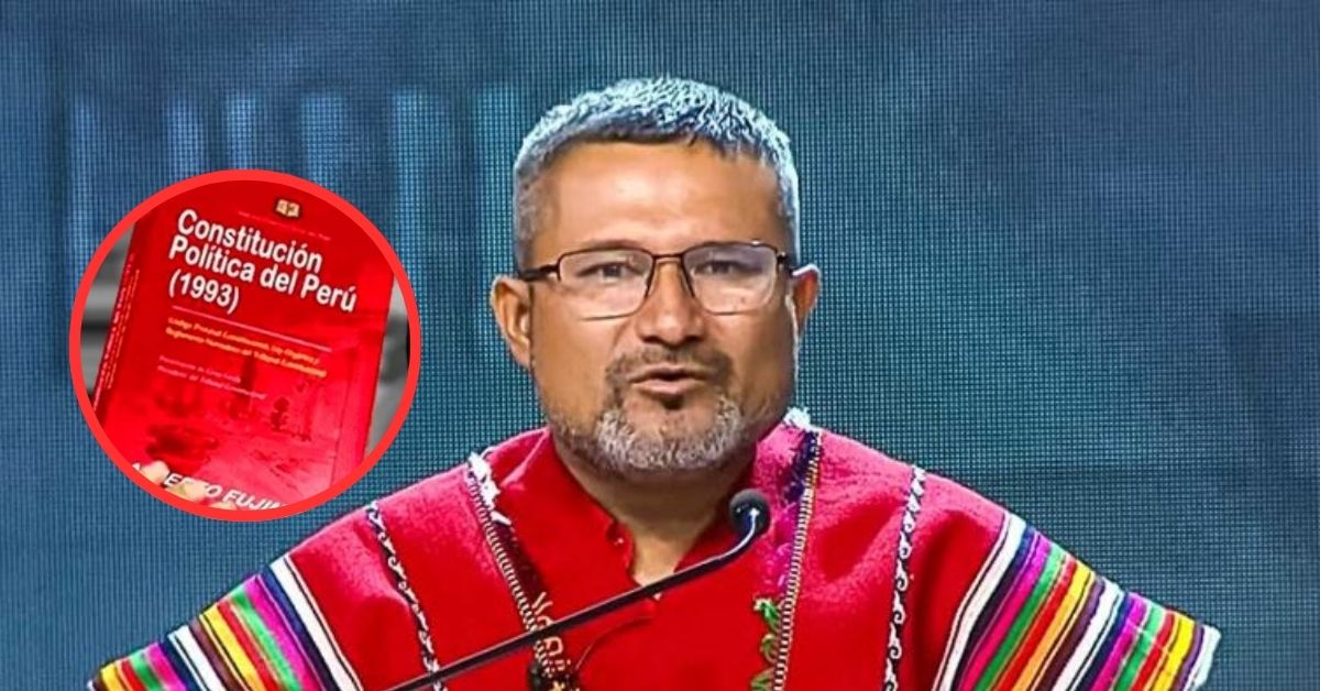 Debate presidencial: Ronald Atencio arremete contra la Constitución de 1993 y la califica de "fujimontesinista"