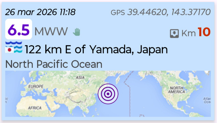 Sismo sacude Jap�n.