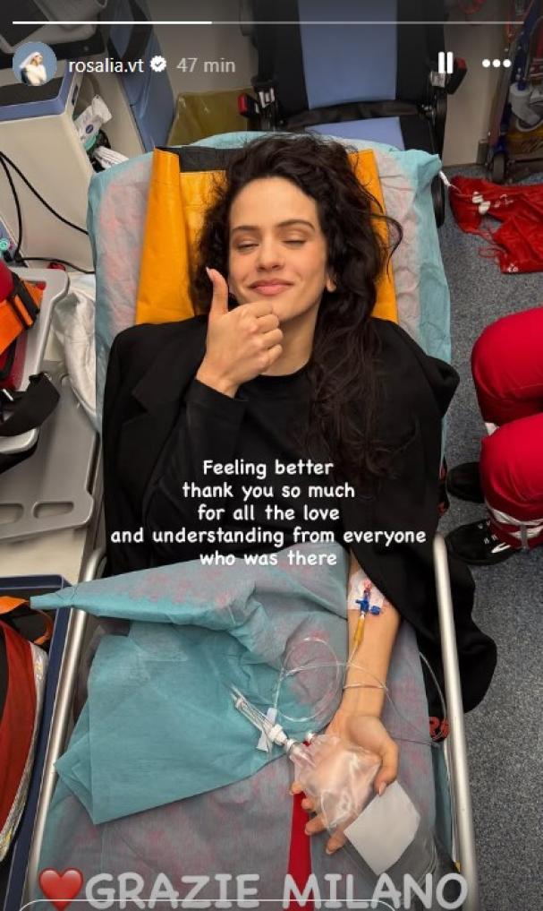 Publicaci�n de Rosal�a en Instagram