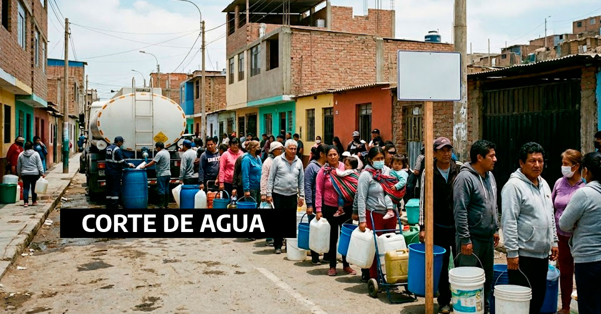 Corte de AGUA el 29 y 30 de marzo: ¿Qué distritos se verán afectados, según Sedapal?
