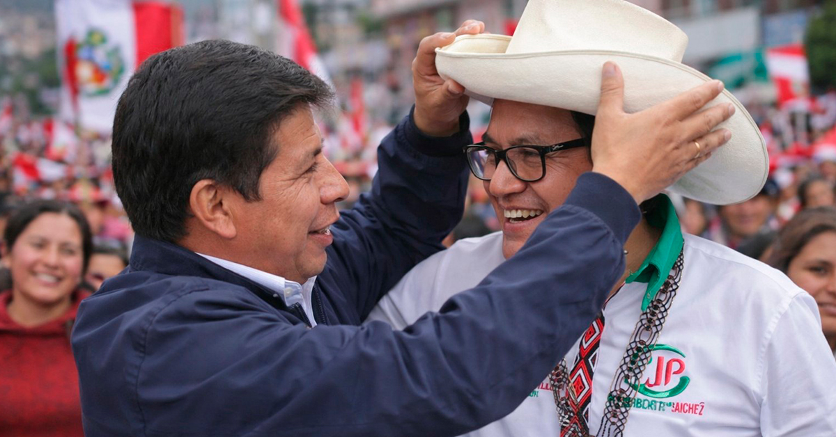 Pedro Castillo afirma que le entregó su sombrero a Roberto Sánchez para que lo represente en la campaña presidencial