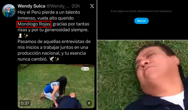 Publicaci�n original conten�a error en su nombre y video de escena de muerte ficticia del comediante.