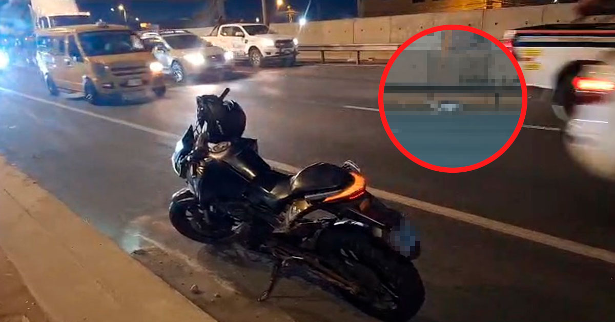 Tragedia en la Panamericana Sur: Joven fallece tras despiste de su motocicleta