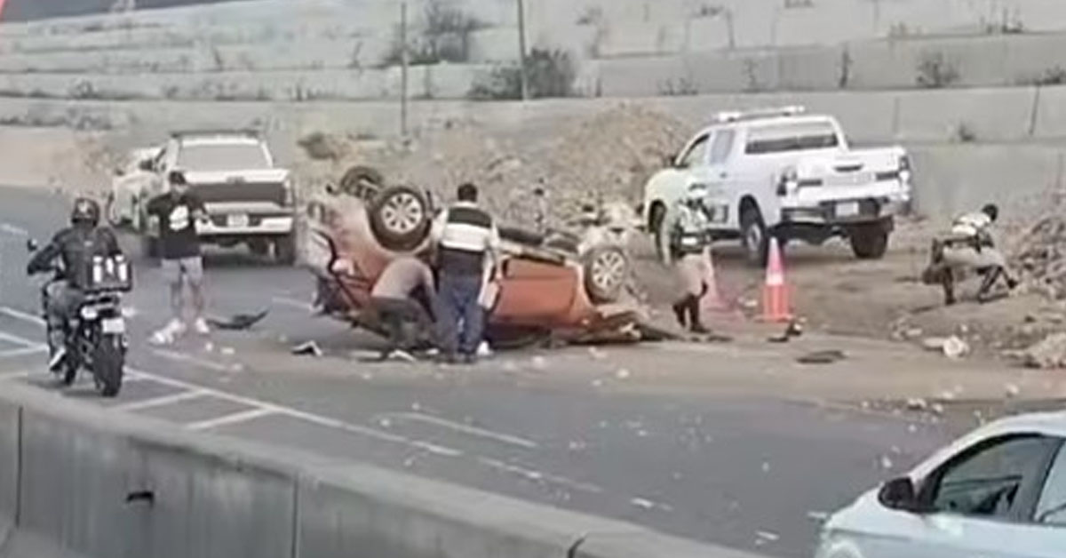 Accidente en la Costa Verde: Reportan cinco heridos tras aparatoso despiste de auto rumbo al Callao