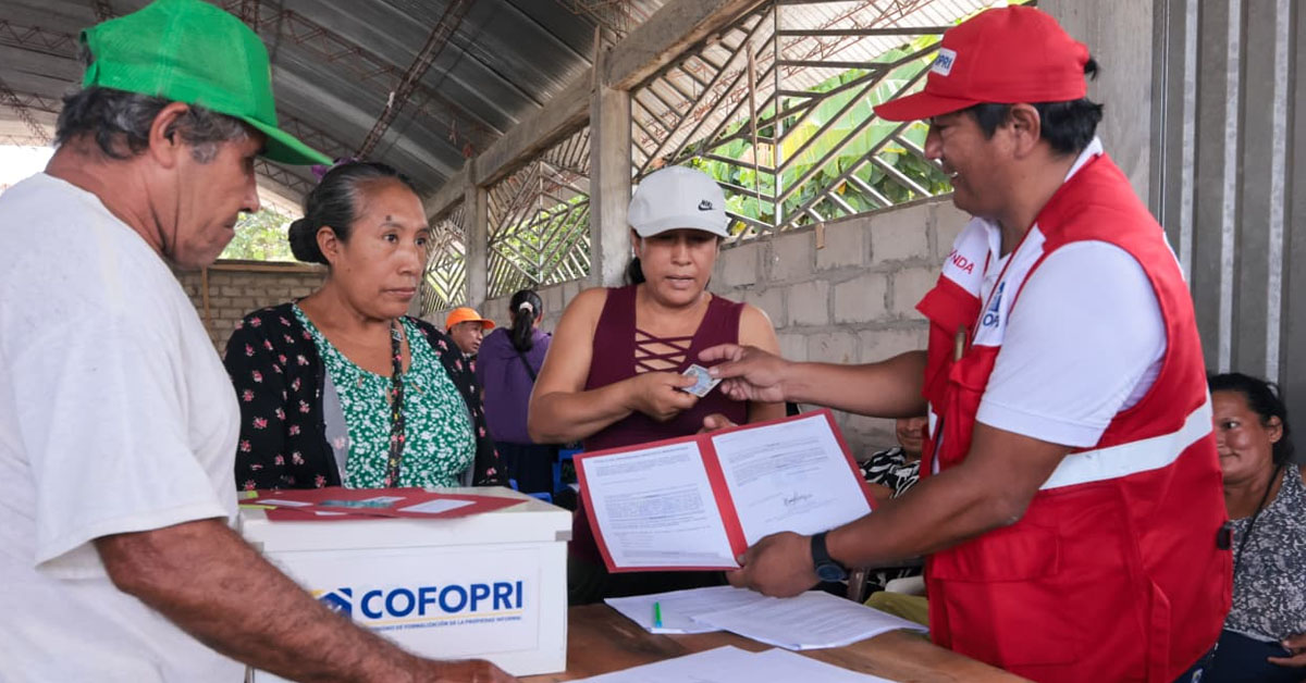 Cofopri despliega operativo nacional para empadronar casi 10 mil familias ¿Dónde y quienes serán los beneficiados?