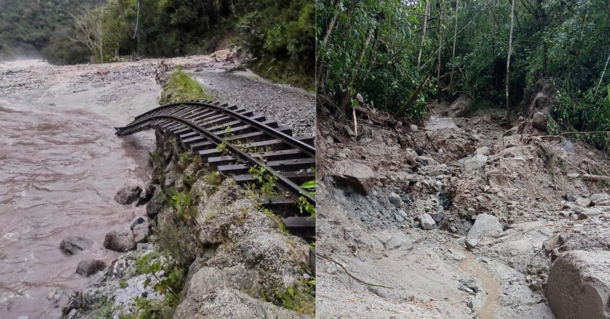 Huaico afecta vía férrea hacia Machu Picchu: Ruta Ollantaytambo - Aguas Calientes "está en perfectas condiciones"