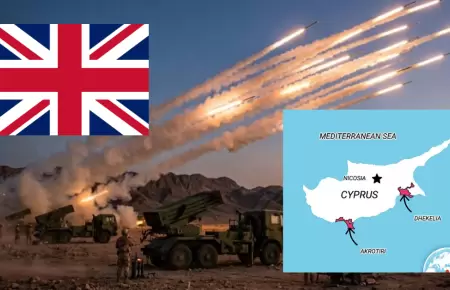 Ir�n ataca bases militares del Reino Unido en la isla de Chipre, en Europa.