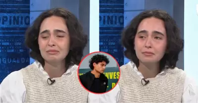 Francesca Montenegro llora tras ser consultada por chats con Adri�n Villar