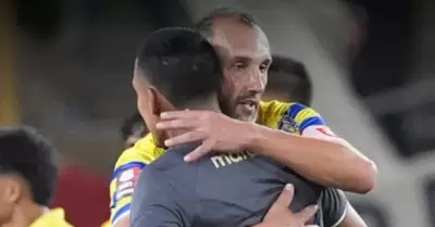 Reencuentro de �lex Valera y Hern�n Barcos