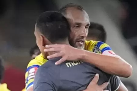 Reencuentro de �lex Valera y Hern�n Barcos