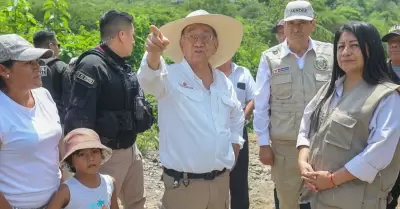 Presidente lleg� a Cajamarca ante emergencia por lluvias