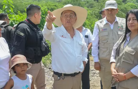 Presidente lleg� a Cajamarca ante emergencia por lluvias