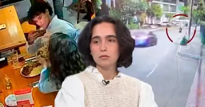 Francesca Montenegro sobre momentos previos al accidente.