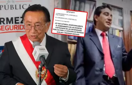 Hijo del mandatario pudo ser nombrado docente sin concurso p�blico