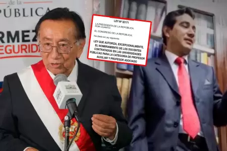 Hijo del mandatario pudo ser nombrado docente sin concurso p�blico