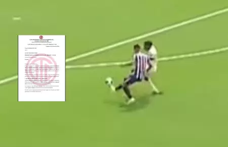 UTC present� reclamo tras pol�mica jugada en favor de Alianza Lima.