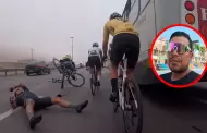 Panamericana Sur: Ciclista es embestido en plena competencia y municipalidad se deslinda