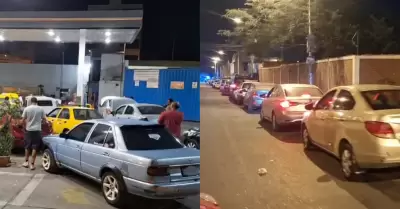 Autos hacen colas en busca de GNV en VES