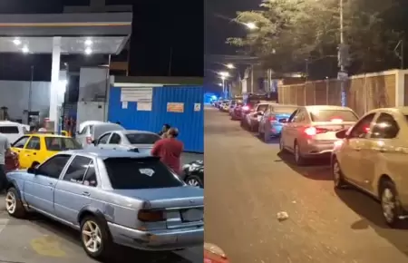 Autos hacen colas en busca de GNV en VES