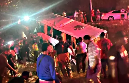 Accidente de autob�s en Rep�blica Dominicana.