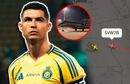 Aeronave privada del astro portugu�s sali� de Arabia Saudita sin confirmar si es