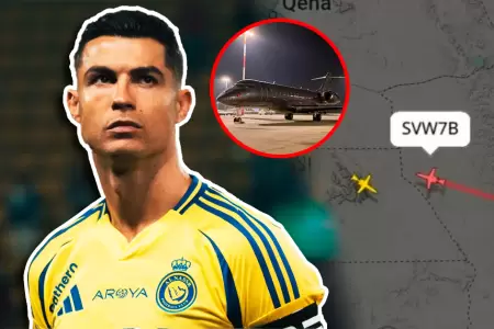 Aeronave privada del astro portugu�s sali� de Arabia Saudita sin confirmar si es