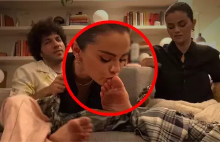 Selena Gomez bes� los pies sucios de Benny Blanco