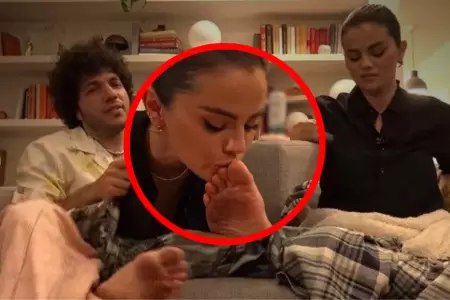 Selena Gomez bes� los pies sucios de Benny Blanco